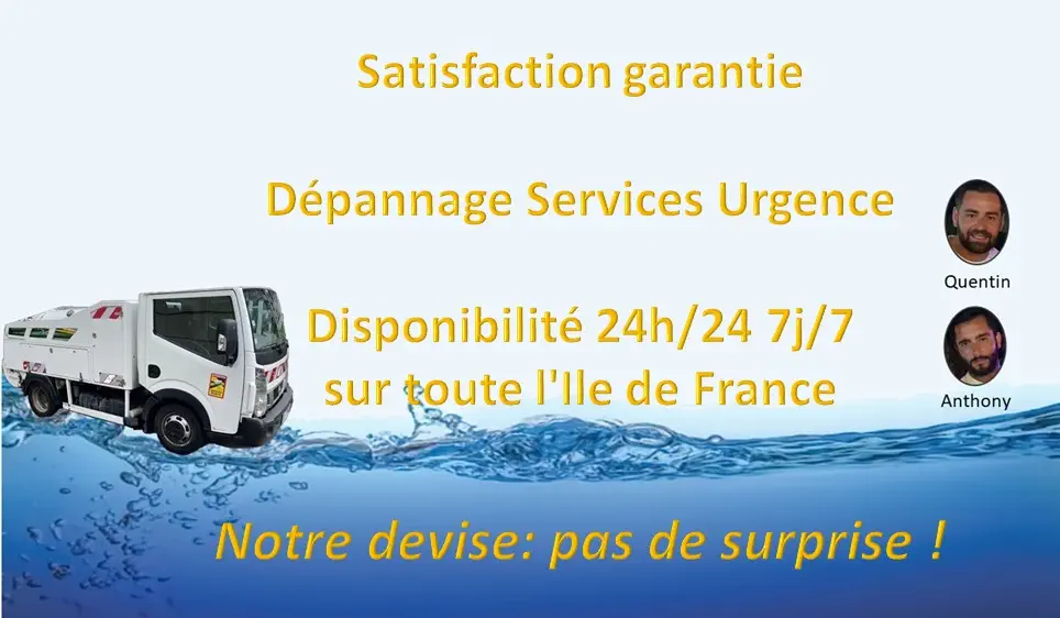 Les spécialistes de l'assainissement, les moins chers d'Ile de France